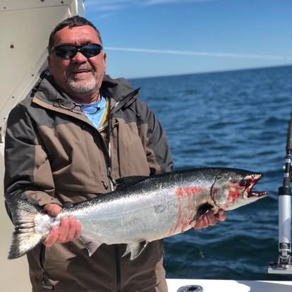 Salmon, deep sea charter