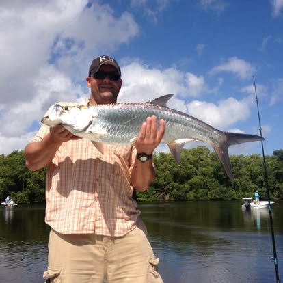 Tarpon fishing in Florida mangrove waters