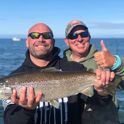 Duo catch, ocean trout